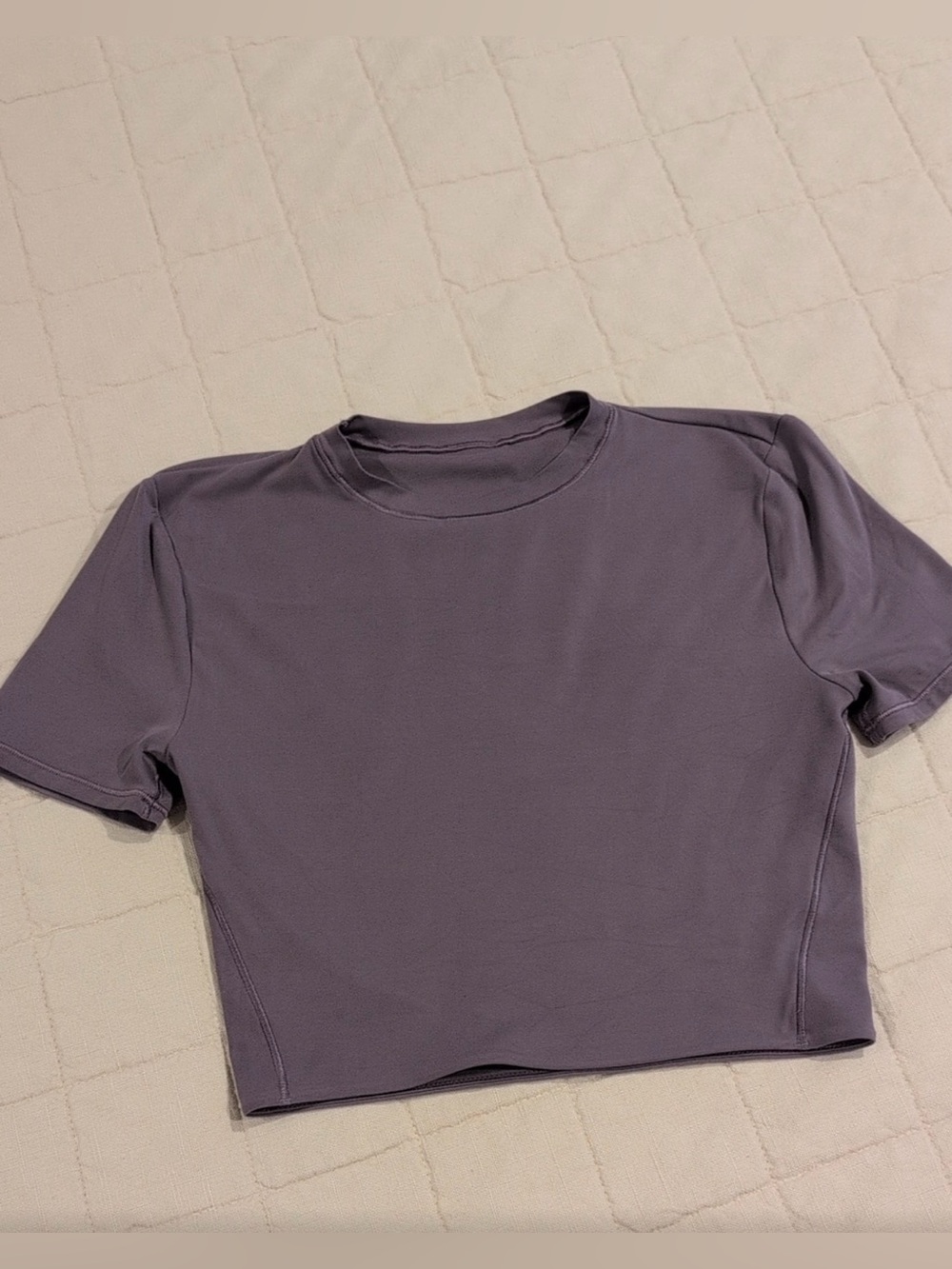 lululemon athletica Purple Cropped Tee